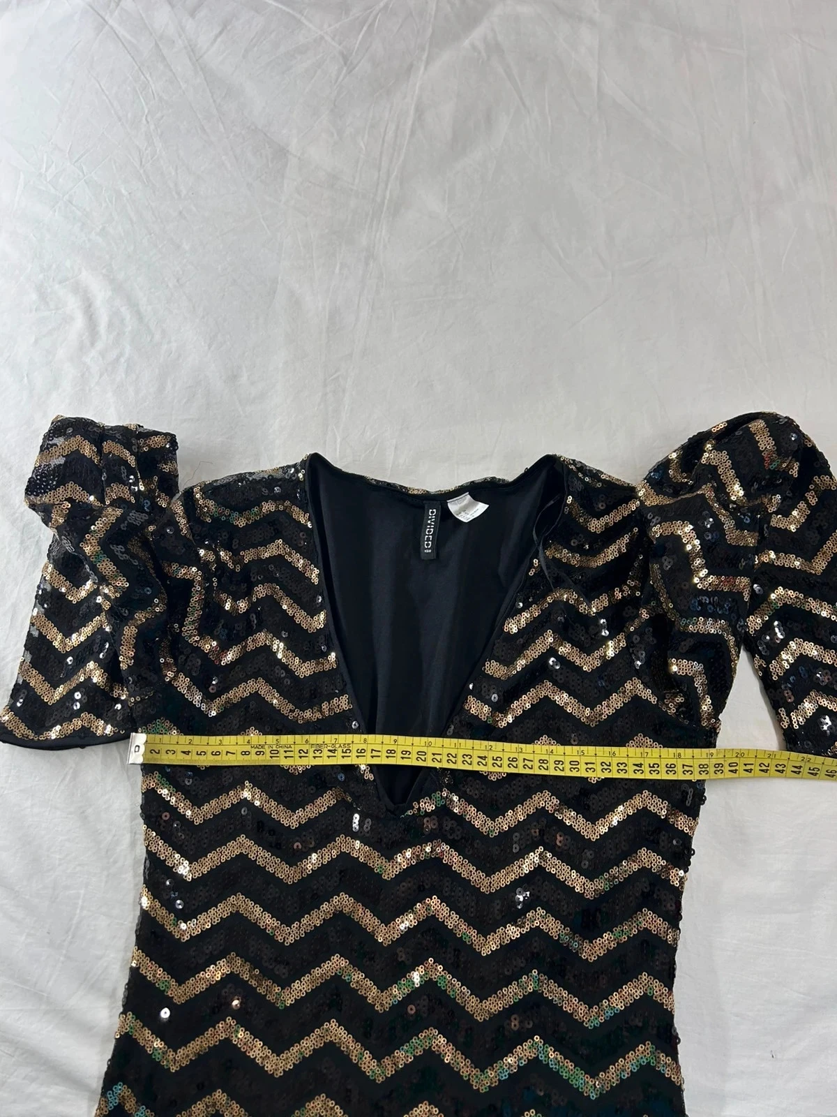 Vestido negro de pedrería vintage Divided h&m – photo 7